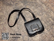 Hermes Black/Sliver Della Cavalleria mini Bag 黑 Epsom 銀扣 屁股包