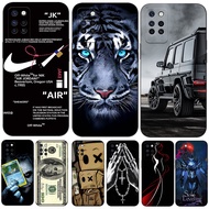 Case For INFINIX NOTE 10 PRO Silicon Phone Back Cover black tpu case Black pattern car tiger money d