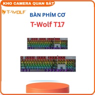 Bàn Phím cơ T-Wolf T17Blue SwitchUSBLED104 Gaming -Kho camera
