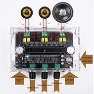 บอร์ดเครื่องขยายเสียงดิจิตอล80W + 80W + 100W คริสตัลเชลล์กำลังสูง2.1ช่อง XH-M574TPA3116D2