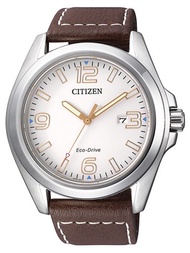 [Powermatic] CITIZEN AW1430-01A ECO-DRIVE Solar Standard Analog Leather Strap WATER RESISTANCE CLASSIC UNISEX WATCH