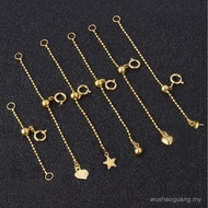 Accessories Anklet Extension Chain Extension Tail Chain Bracelet 18K Gold Universal Chain diy Adjust