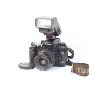Canon EOS 55 35mm SLR Film Camera EF 35-80mm F/4-5.6 Zoom AF Lens 300EZ Flash