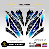 HONDA SUPRA X 125 Fi STRIPING YS1 MOTIF SUPRA X BATMAN STICKER SUPRA X 125 R STICKER/D LIST VARIATIO