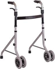 Folding Rollator Walker Aid Adjustable Height Walking Stick with Wheel for Elderly Adult Seniors Disabled Handrails Crutches Double the comfort Anniversary