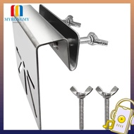 MYRONGMY Gutter Bracket, Wall Mount Channel Mount Wall Mount Bracket, Gutter Mount Metal  Camera Hol