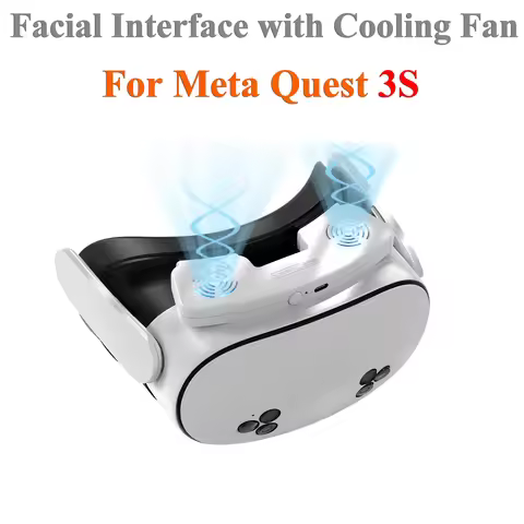Cooling Fan For OCULUS Meta Quest 3S Replacement Facial Interface Mask Adjustable Wind Speed Circula
