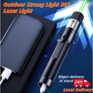 Green Laser Pointer Long Range Laser Pen Laser Light Tourch Lezer Hijau Laser Jarak  Usb 303