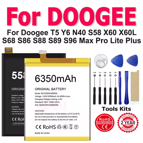 XDOU Doogee X60 BAT16514300 BAT16464500 Battery For Doogee T5 Y6 N40 S58 X60 X60L S68 S86 S88 S89 S9