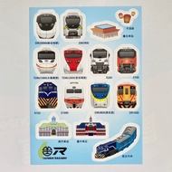 Train Theme Sticker Taiwan Railway Puyoma EMU3000 R200 Station Pissomon Visual Design|TR