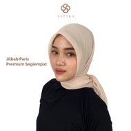 Dijual JILBAB Paris Premium Segiempat  Kain Original Jepang Diskon