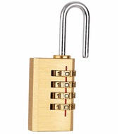 4 Digits Number Mini Padlock Brass Combination Lock Password Lock Password Code PURE Cooper Brass Co