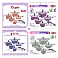 17pcs Dessini Granite Cookware Set