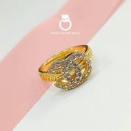 แหวนแฟชั่น ฟรีไซส์ 0393 หลากสี งานนำเข้า หนัก 1 สลึง แหวนทองเคลือบแก้ว ทองสวย แหวนทอง แหวนทองชุบ แหวนทองสวย  แหวนหนัก
