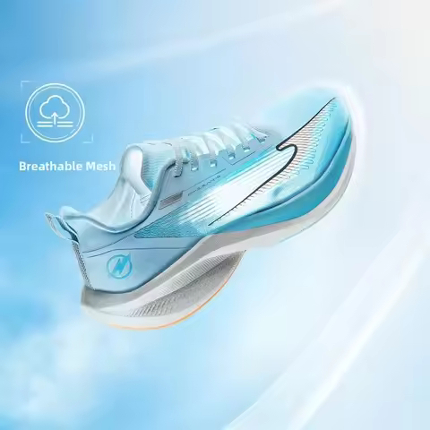 Hongxing Erke Lightning 4 Running Shoes for Men Summer New Soft Bottom Mesh Sports Shoes Student Mid