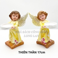 2 ANGELS IN POLY TRAY 17cm