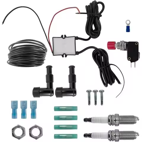 87HE Exhaust Flame Set Flame Thrower Modification Accessories Double Flamethrower Includes All Insta