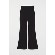 HM ผู้หญิงแฟชั่นลำลองเอวสูงยืดกางเกงบาน กางเกง ฤดูใบไม้ร่วงเดินทาง มีสไตล์ ยาว กางเกงขายาว 1035873