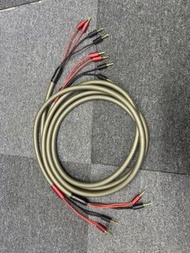 加拿大Delta Audio Cable DSC-44  蕉頭2出4 高純度鍍銀銅  高解晰度喇叭線2.5M