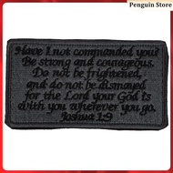 【 】 Armband Embroidered Applique Decor Bible Sayings Clothes Patch Repair Stickers