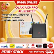 ♢OLAX AX9 Pro  300mbps 4G WiFi router with 4000mah battery☸