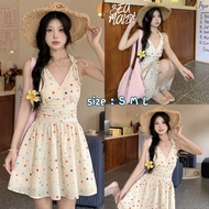 SEA MAID One-Piece Swimsuit Polka Dot Skirt Korean Style Suitable For Wearing To The Beach ️ Availab