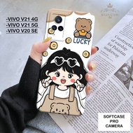 HP Vivo V21 4G Case Vivo V20 SE 5G/ - Rajacase - Vivo V21 4G casing 5G/ - Cartoon Softcase Motif - V