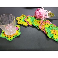 1 Set x Crochet Coaster / Pelapik Gelas/ Alas balang kuih raya