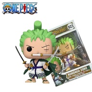 FUNKO POP RORONOA ZORO 923 with box one piece action figure collection model toy luffy nami Brook la