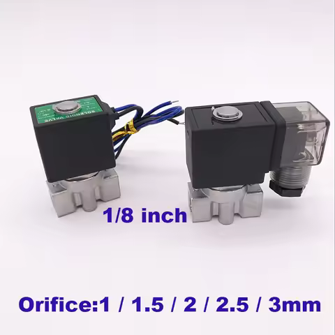Normally Close 2 Way Stainless steel water solenoid valve NC 1/8" BSP 12 24V DC Orifice 1/1.5/2/2.5/