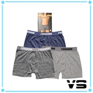 3 Pieces Premium Men Boxer Underwear / Seluar Dalam Lelaki / Innerwear / Men Underwear / Renoma