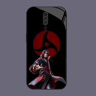 DJ-30 Naruto Casing GLASS soft frame black OPPO Reno 2019 F11 A9 2F A5 2Z A9X 2020 Pro
