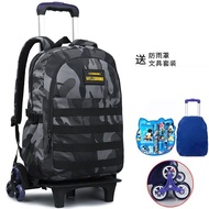 Trolley School Bag  Beg Sekolah Roda   School Bag Trolley 2 or 6 Wheel  Lightweight Primary School B