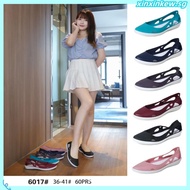 Fashion Pointed Toe Flat Sandals Women Jelly Sandal Summer Breathable Leisure Hole Shoes 6017