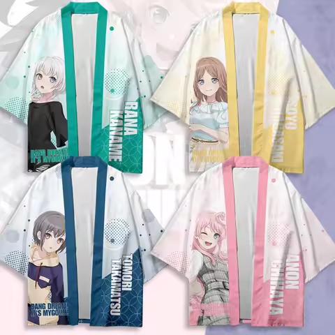 Anime BanG Dream! It's MyGO! Japanese Kimono Haori Yukata Cosplay Women/Men Fashion Summer Short Sle
