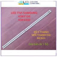 THANH LED VIỀN TIVI SAMSUNG 43K5100 43k5300 MỚI 100% BỘ 2 THANH TRÁI PHẢI MỖI THANH 25 BÓNG 3V DÀI 4