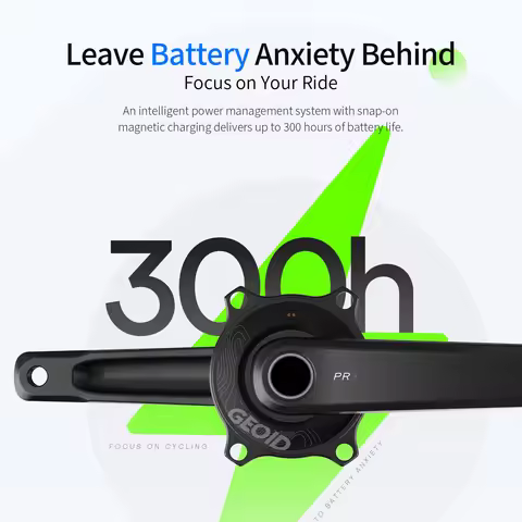 GEOID PM500 Cycling Bike Power Meter Crankarm 4Bolt 110BCD 24mm Spindle Bicycle Spider-Based Power M