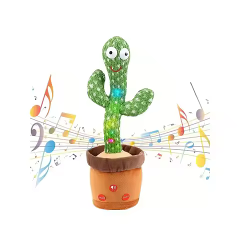 1pc-Dancing Talking Cactus Toys for Baby Boys and Girls, Singing Mimicking Recording Repeating What 