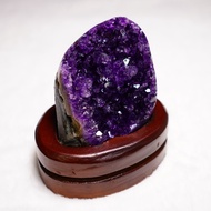 「SG SHOP」Top Grade Imperial Uruguay Amethyst Geode/amethyst Specimen（whole set with base)顶级帝王紫乌拉圭紫水晶片(带底座）