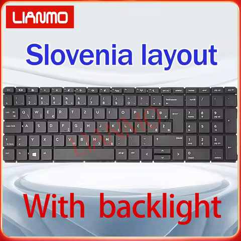 Slovenia/Turkish/UK/US layout for HP ProBook 455R 450 G6 G7 PRO15 G2 G3 HSN-Q25C Q16C Q22C backlight