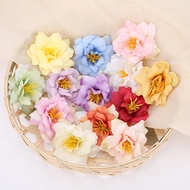10PCs 5.5cm Artificial Flower Head Silk Rose Orchid For Wedding Decoration Party DIY Wreath Gift Scr