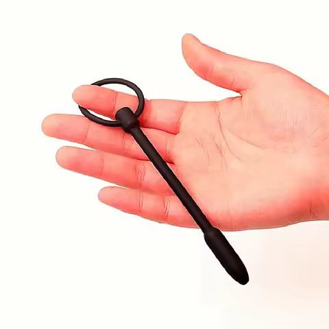 Hollow Silicone Urethral Plug Provides Prostate Massage Functionality With Urethra Dilation For Male