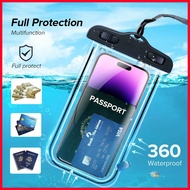 【IN stock Phone case】 Swimming Bags Waterproof Phone Case Water proof Bag Phone Pouch PV Cover For i