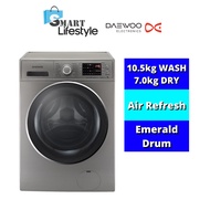【FREE SHIPPING】DAEWOO 10.5Kg/7Kg Washer Dryer DWC-ED1411P Washing Machine