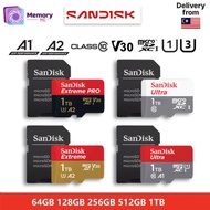 SanDisk SD Card 64GB/128GB/256GB/512GB/1TB MicroSDXC Micro SD Card Class10 A1 A2 Memory Card
