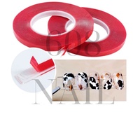 Red Adhesive Tape Create Fan Mi - Nail Sample Sheet Adhesive Tape, Nailbox Nail Sample Attachment [Bath Nail]