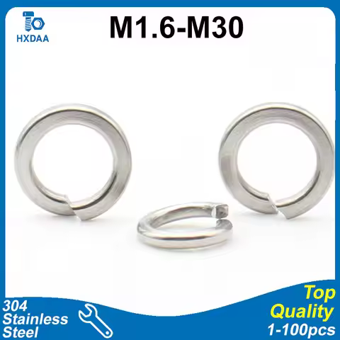 M1.6 M2 M2.5 M3 M4 M5 M6 M8 M10 M12 M14 M16 M20 M24 M27 M30 GB93 A2-70 304 Stainless Steel Spring Lo