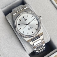 Vivienne westwood White Moon Aperture Diamond Watch 34MM Box