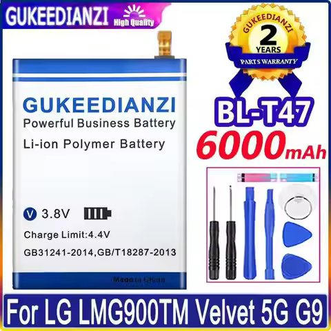 For LG Velvet LMG900TM Velvet 5G BL-T47 G9 Mobile Phone Battery Safe 6000mAh High Compatibility