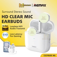 REMAX Wireless Earbuds TWS Bluetooth Earbuds CozyBuds MDW6 Stereo Music Earbuds With Mic Air buds Earphone Tanpa Wayar
